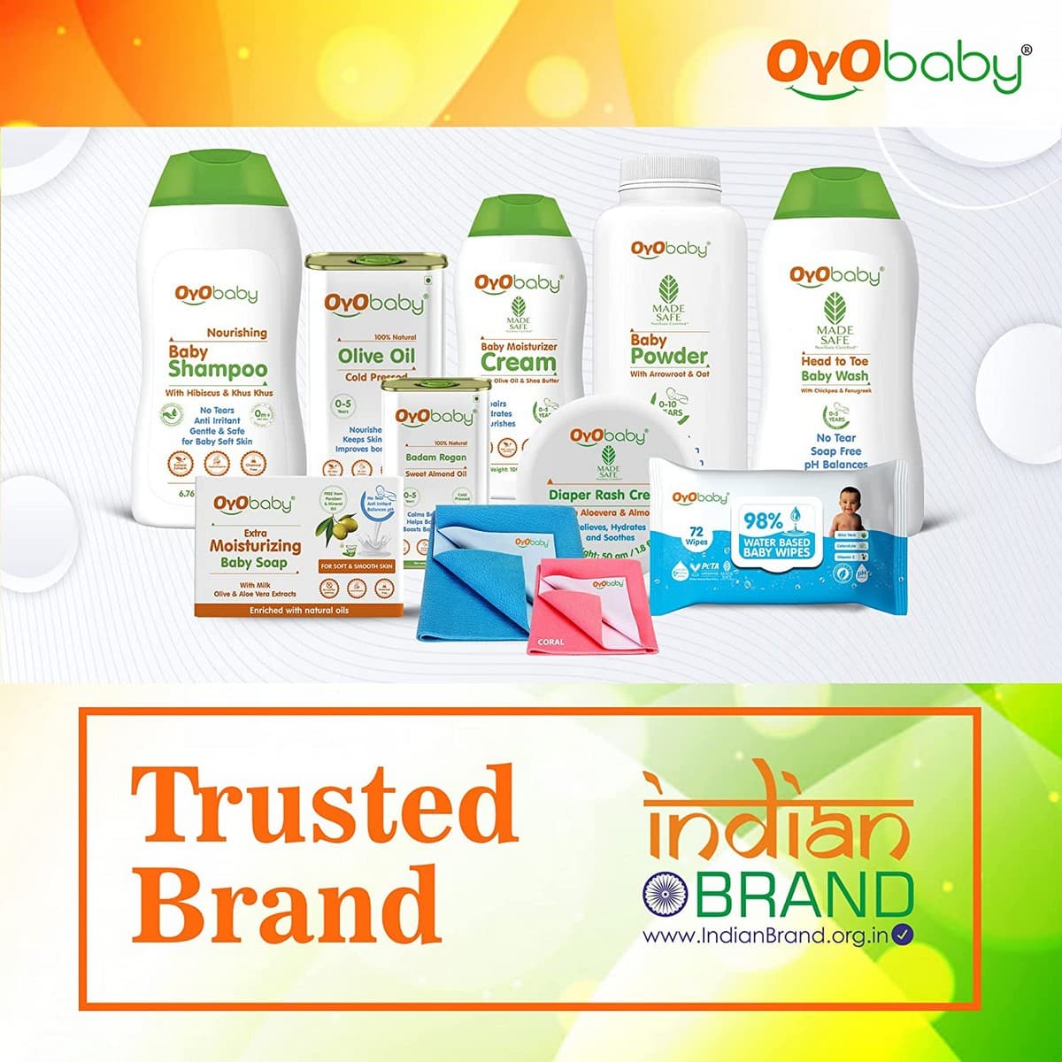 Oyo Baby Natural Dusting Baby Powder For NewBorn Babies (200 Gm)