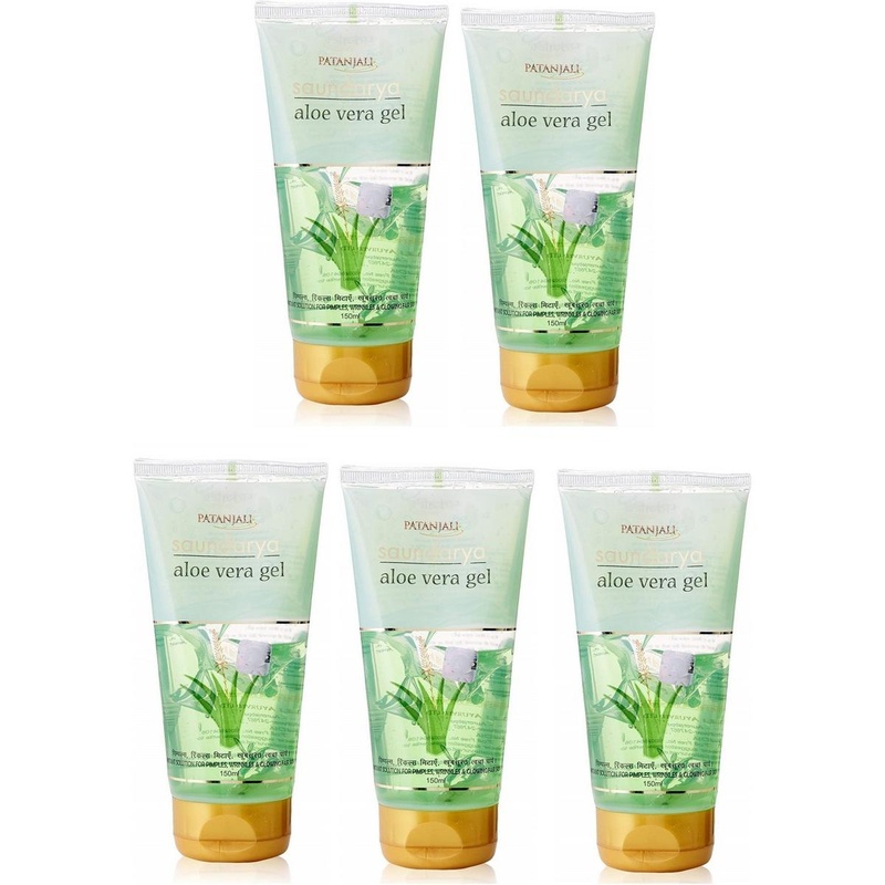 Patanjali Saundarya Aloe Vera Gel (150 ML) - Pack of 5