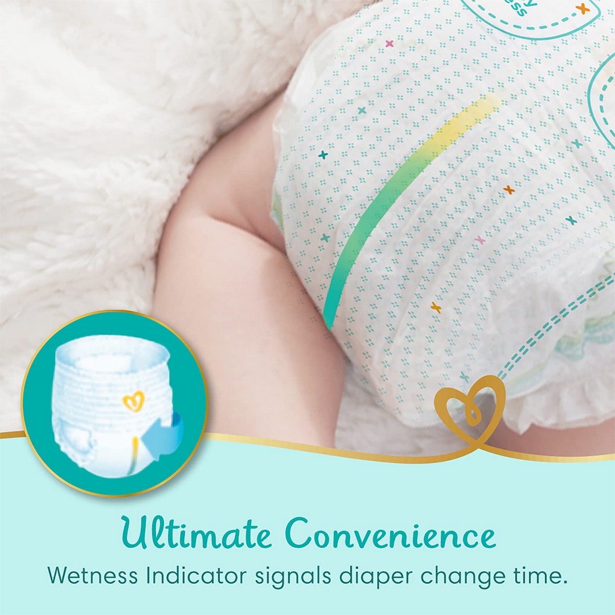 Pampers Premium Care Medium Size Baby Diapers (108 Count)