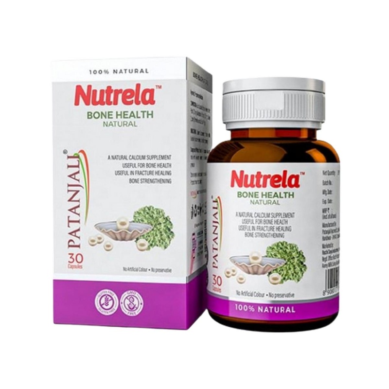 Patanjali Bone Health Natural Calcium for Men & Women (30 Capsules)