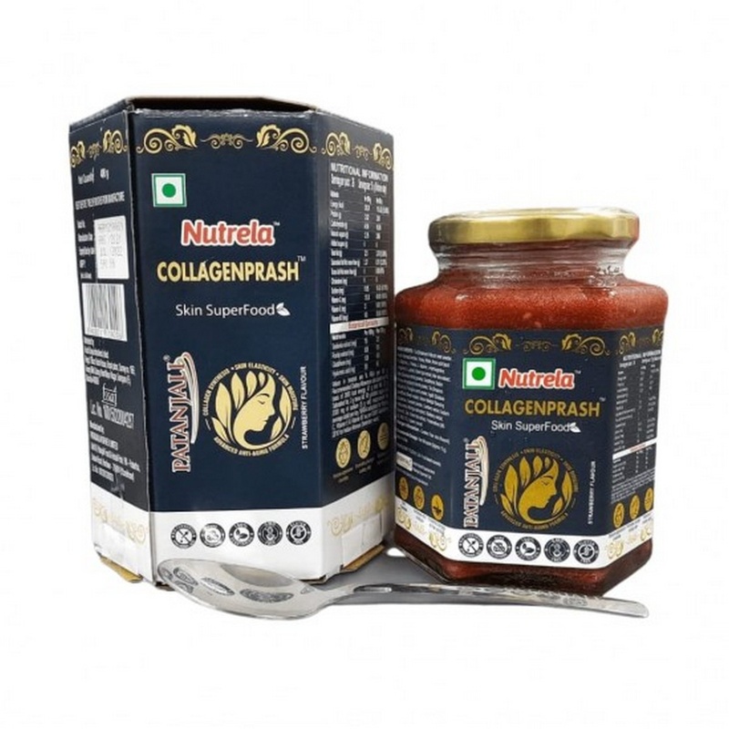 Patanjali Nutrela Collagen Prash Advanced Anti Ageing Formula For Men & Women (400 gm)
