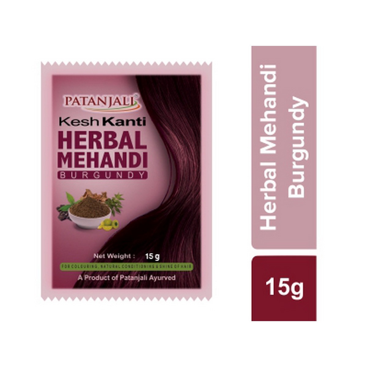 Patanjali Kesh Kanti Herbal Mehandi Burgundy (15 gm)