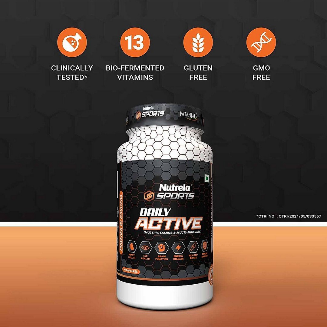 Patanjali Nutrela Sports Daily Active (90 Capsule)