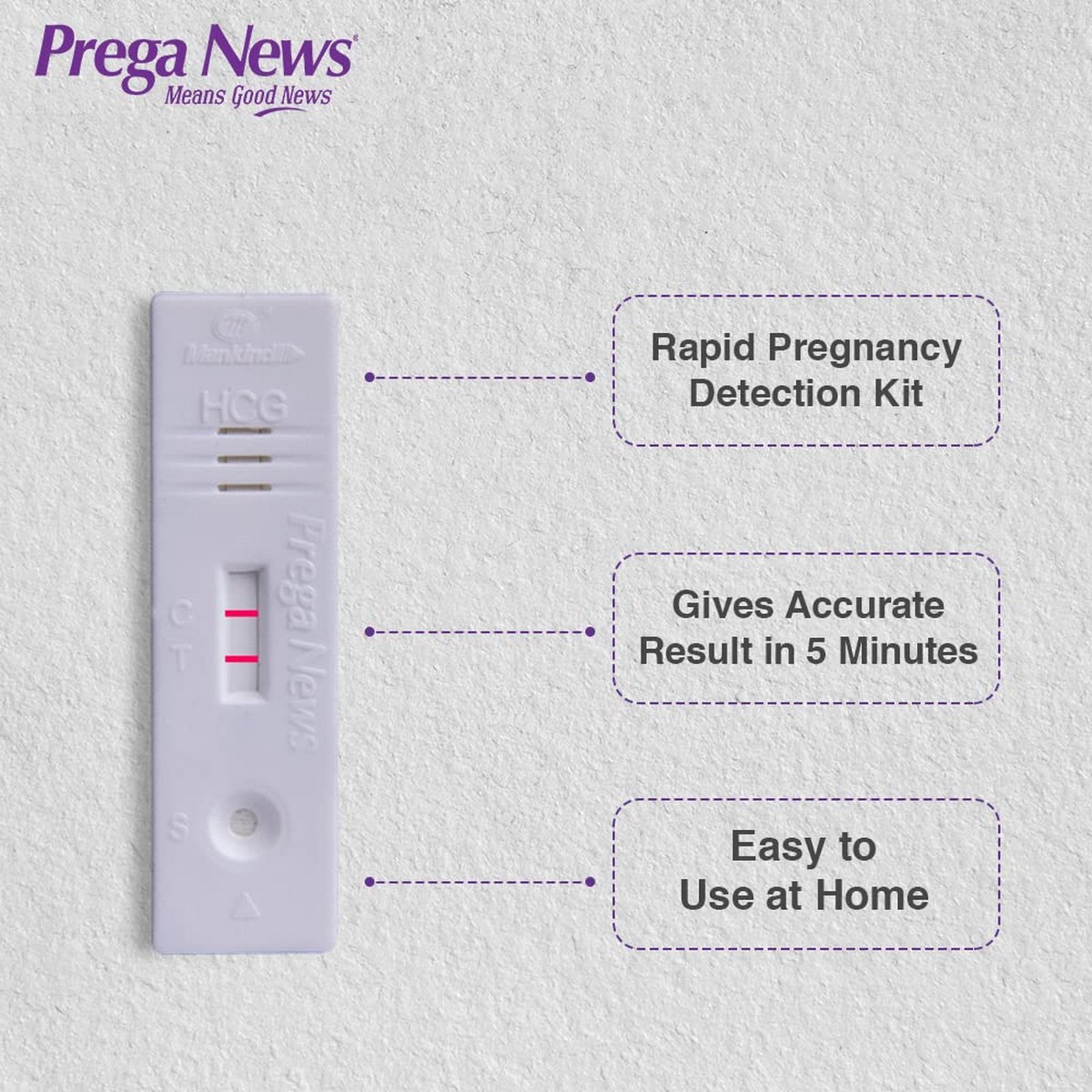 Prega News HCG Pregnancy Test KitÂ (Pack of 3)
