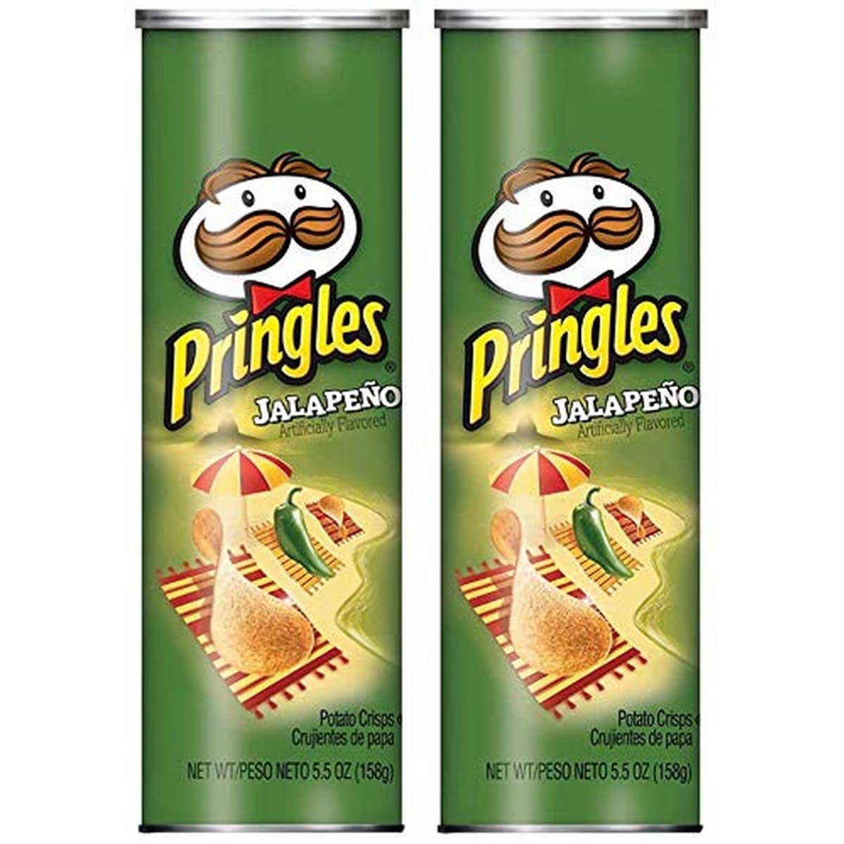 Pringles Jalapeno Potato Chips, Pack of 2 (158 gm Each)