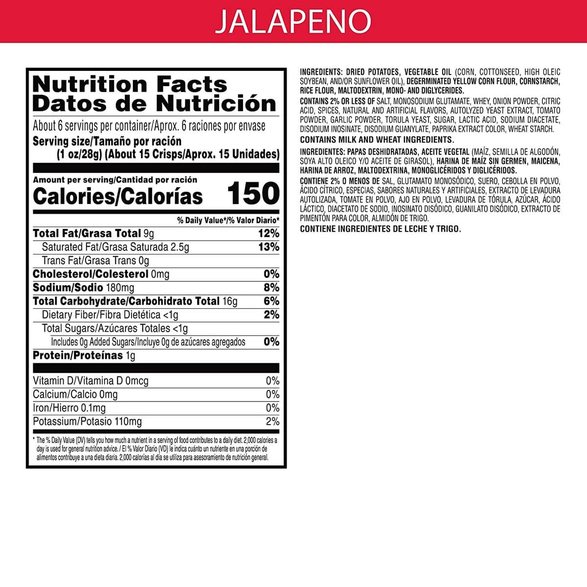 Pringles Jalapeno Potato Crisps (158 gm)