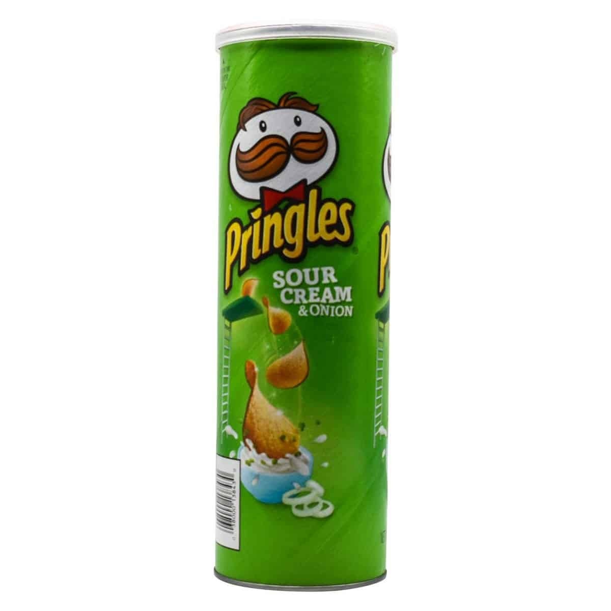 Pringles Potato Chips Sour Cream & Onion Flavor (128 gm)