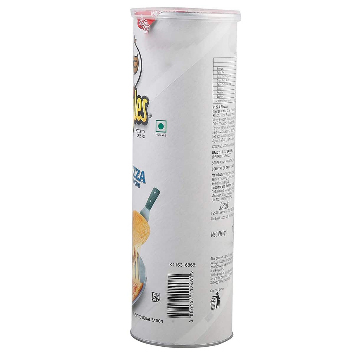 Pringles Potato Crisps - Pizza Flavour (107 gm)