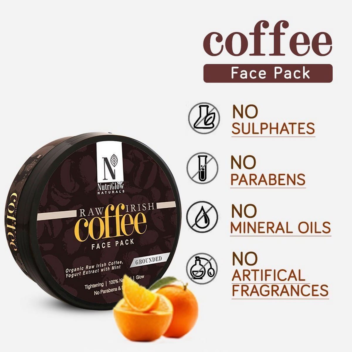 Nutriglow Raw Irish Coffee Face Pack (200 gm)