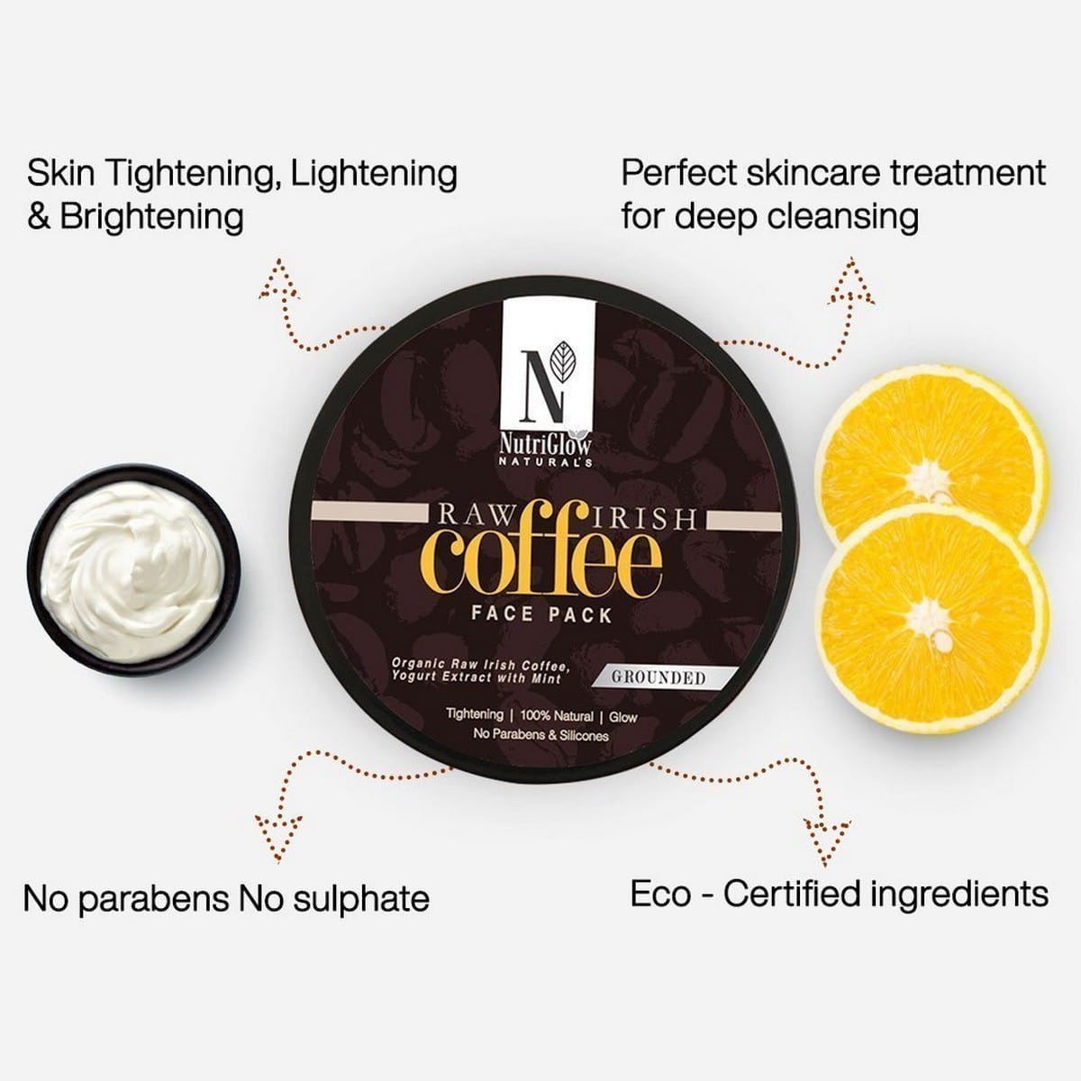 Nutriglow Raw Irish Coffee Face Pack (200 gm)