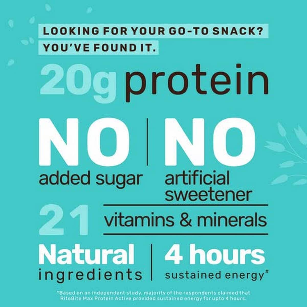 RiteBite Max Protein Active Choco Slim Bar, Pack of 6 (67 Gm Each)