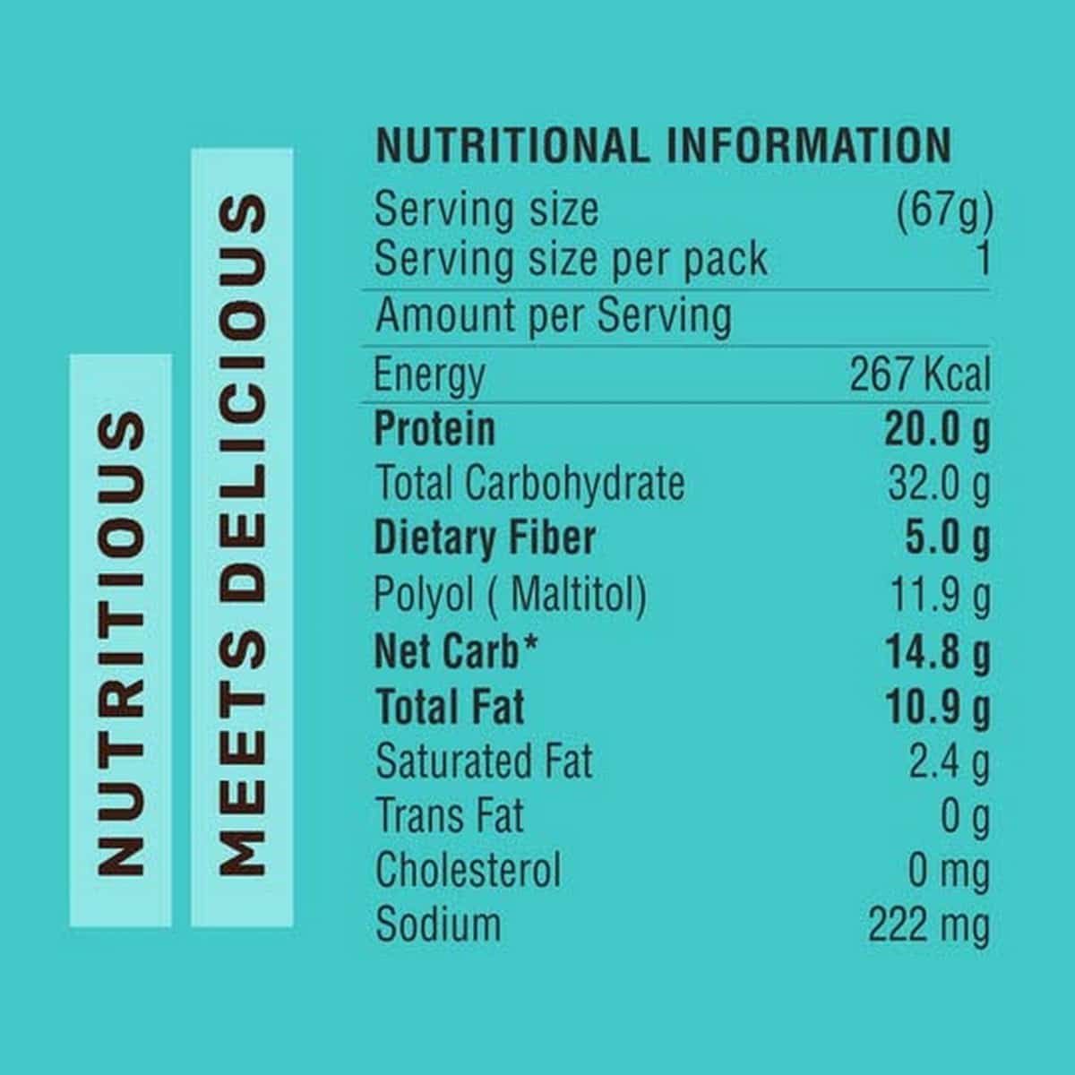 RiteBite Max Protein Active Choco Slim Bar, Pack of 6 (67 Gm Each)