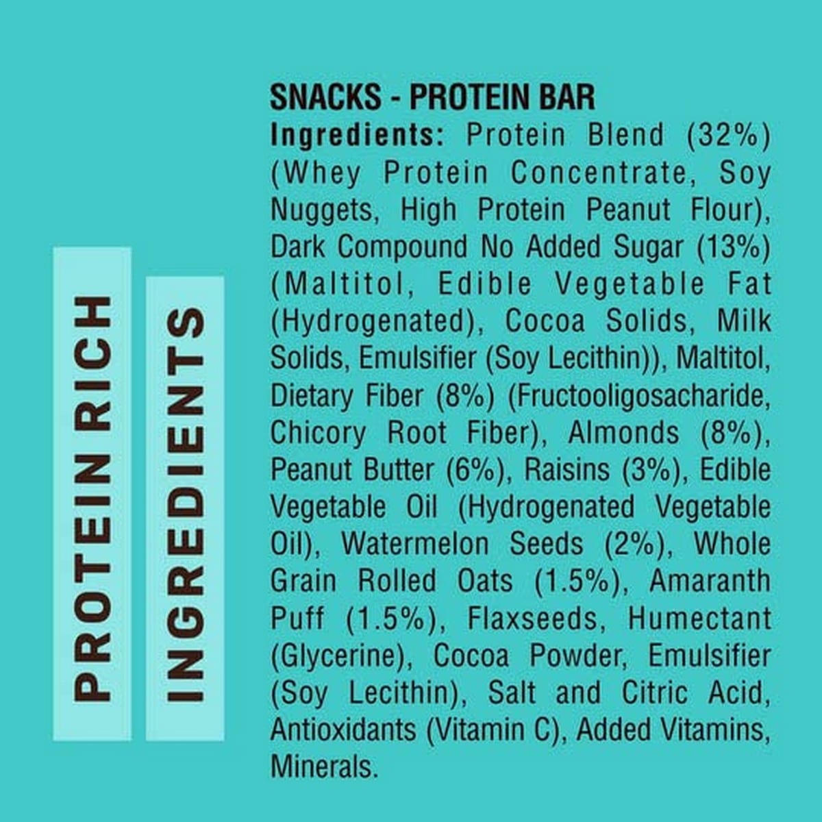 RiteBite Max Protein Active Choco Slim Bar, Pack of 6 (67 Gm Each)