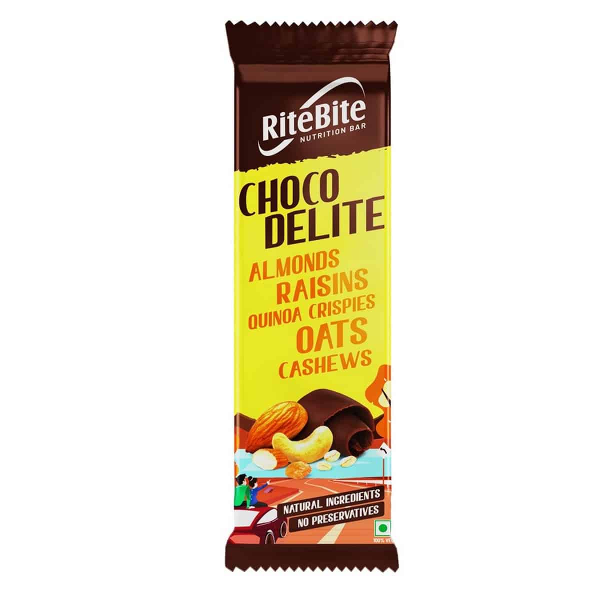 RiteBite Max Protein Choco Delite Bars, Pack of 6 (40 Gm Each)
