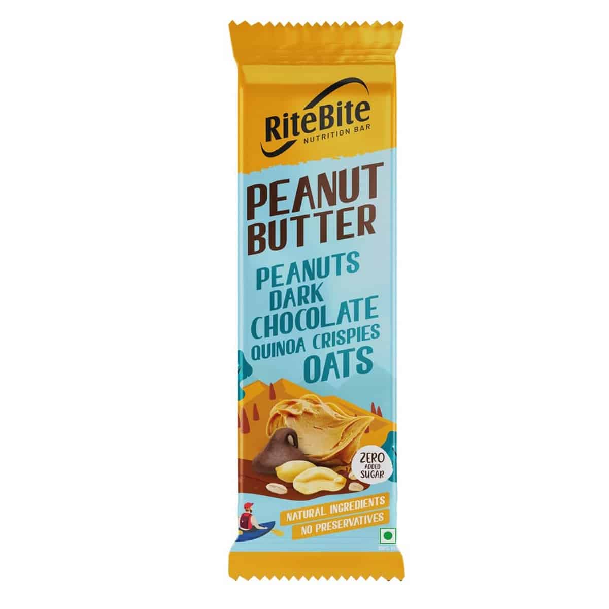 RiteBite Max Protein Peanut Butter Energy Bar, Pack of 6 (40 Gm Each)