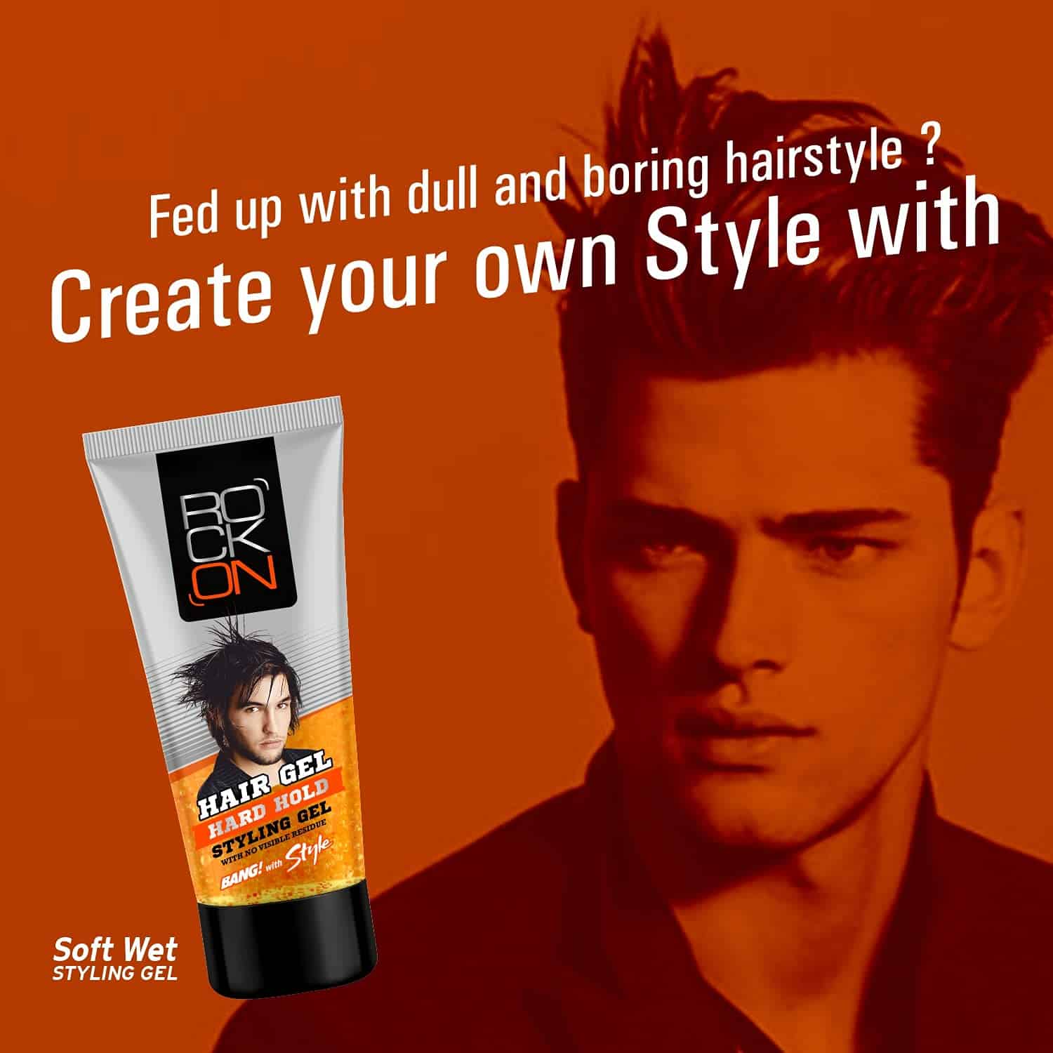 RockOn Hair Gel for Men (150 ml)