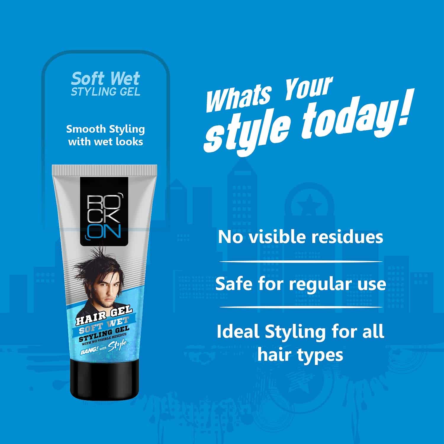 RockOn Hair Gel for Men (150 ml)