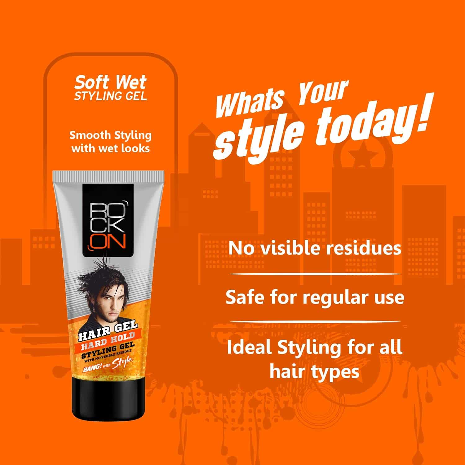 RockOn Hair Gel for Men (150 ml)