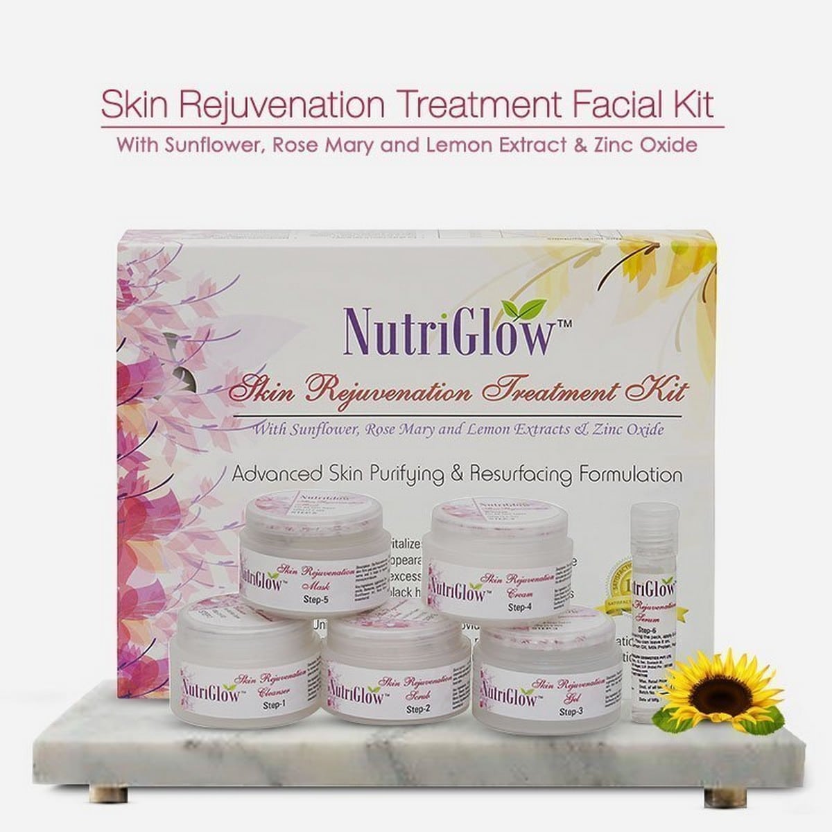 Nutriglow Skin Rejuvenation Treatment Facial Kit (260 gm)