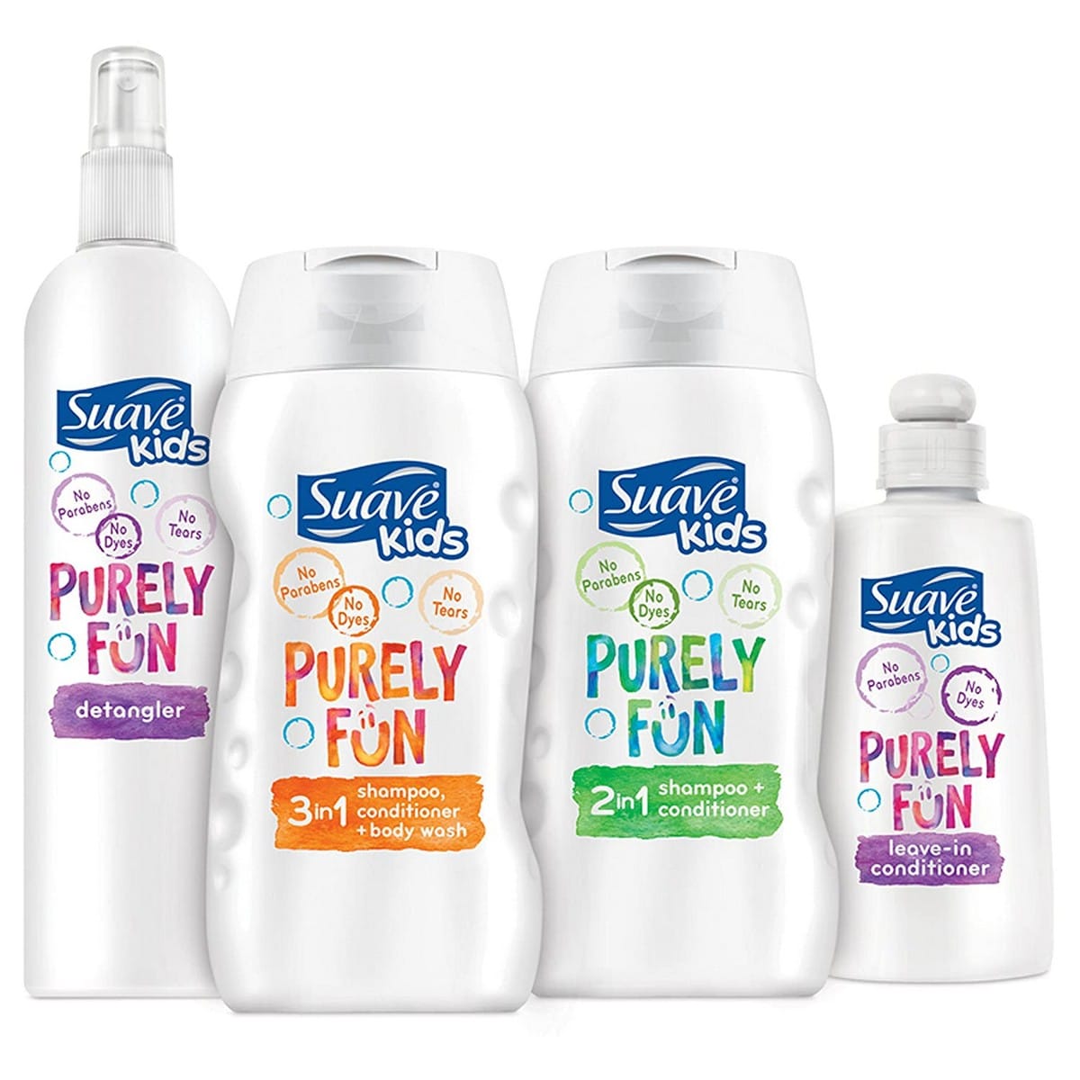 Suave Kids Purely Fun Shampoo, Conditioner, And Body Wash