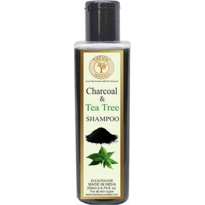 Tatvik Bath & Body Charcoal & Tea TreeÂ Shampoo (200 ml)