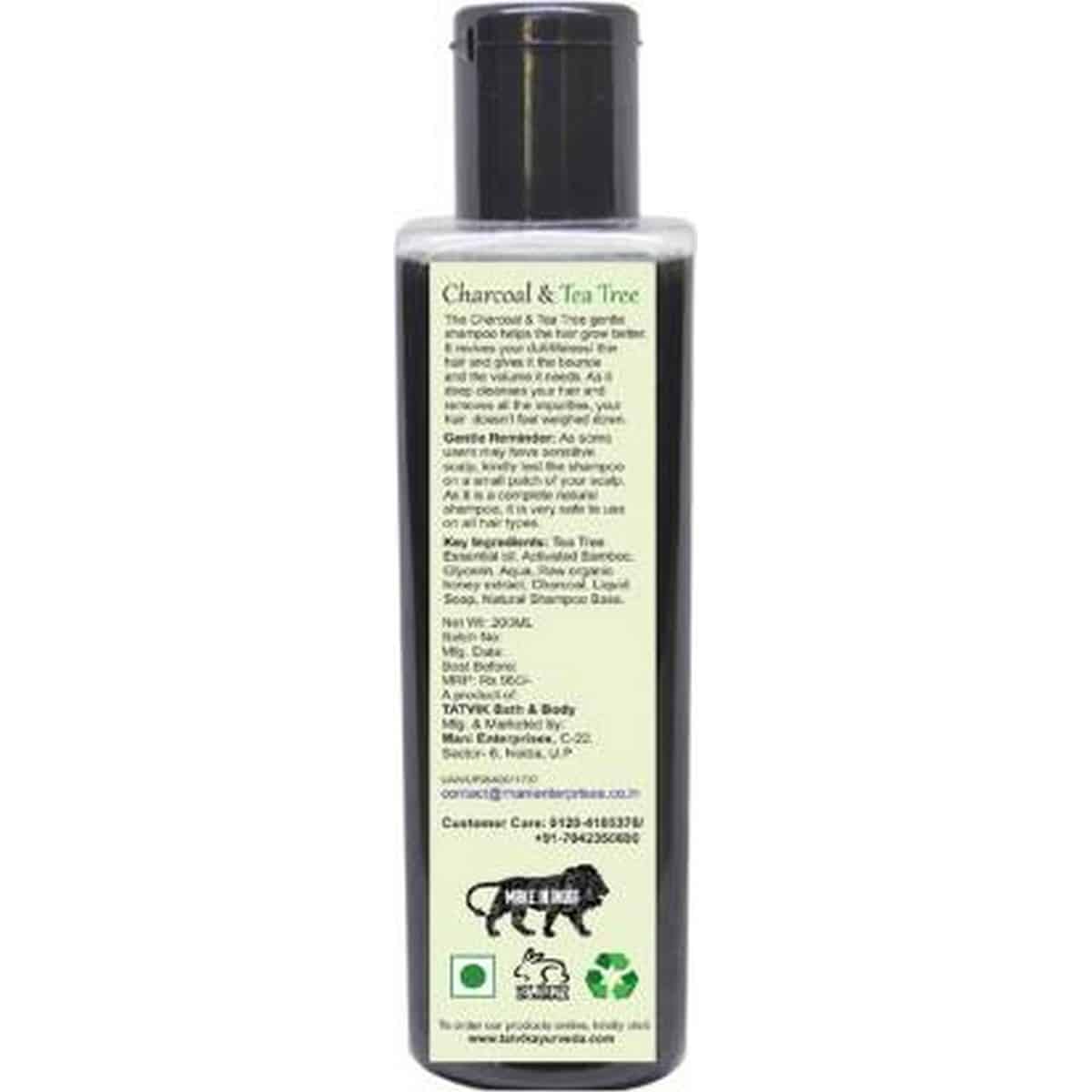 Tatvik Bath & Body Charcoal & Tea TreeÂ Shampoo (200 ml)