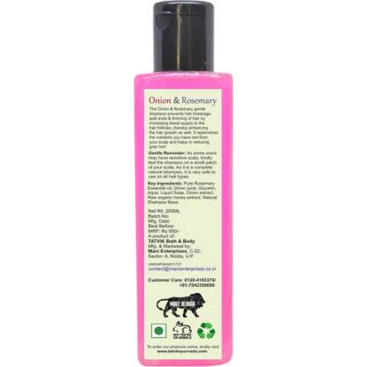 Tatvik Bath & Body Onion & RosemaryÂ Shampoo (200 ml)