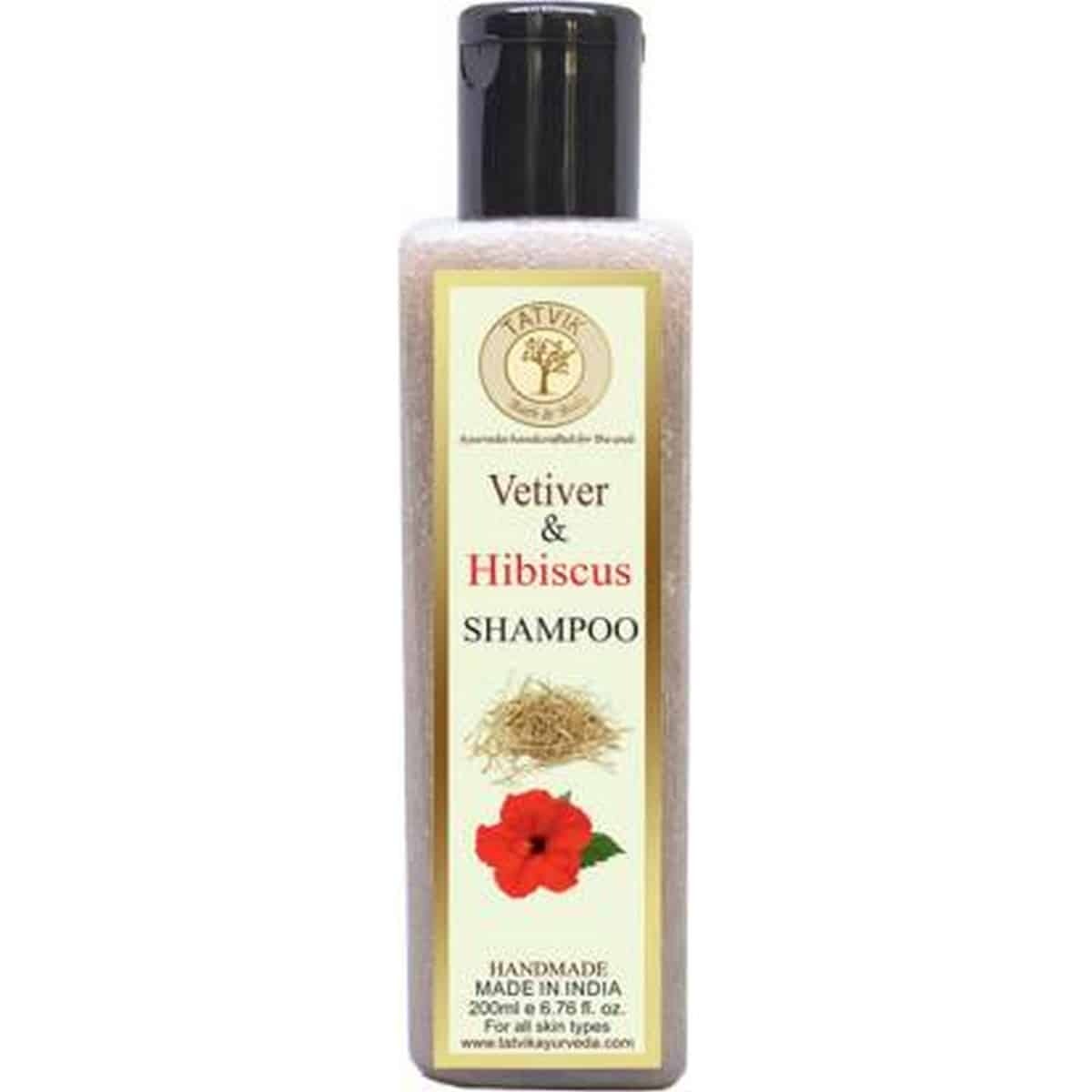 Tatvik Bath & Body Vetiver And Hibiscus Shampoo (200 ml)