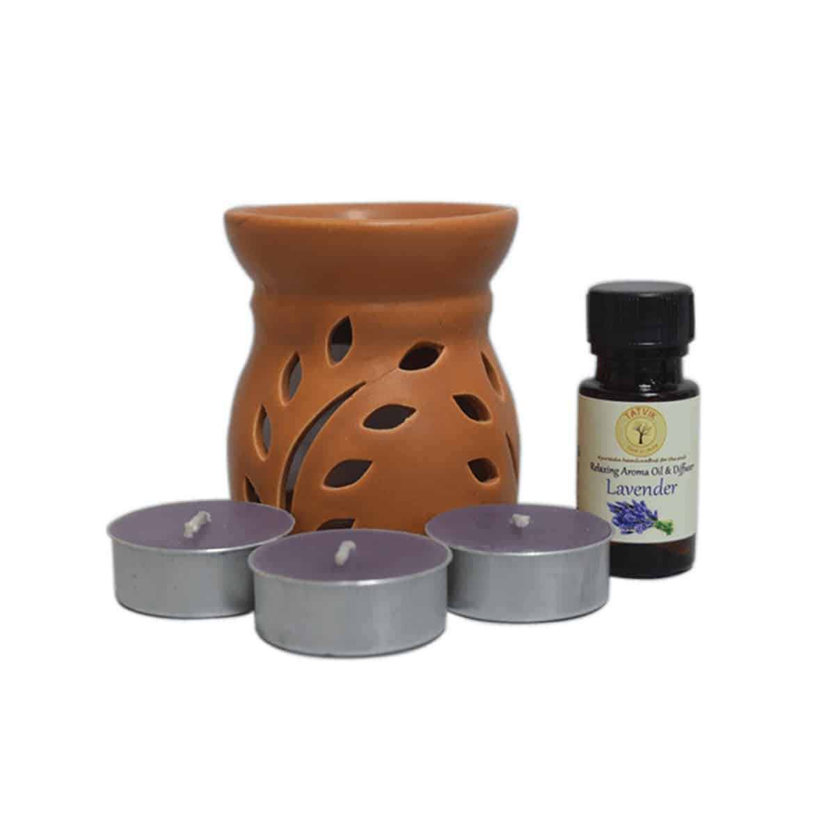 Tatvik Lavender Aromatic Oil Diffuser For Relaxation (15 ml)