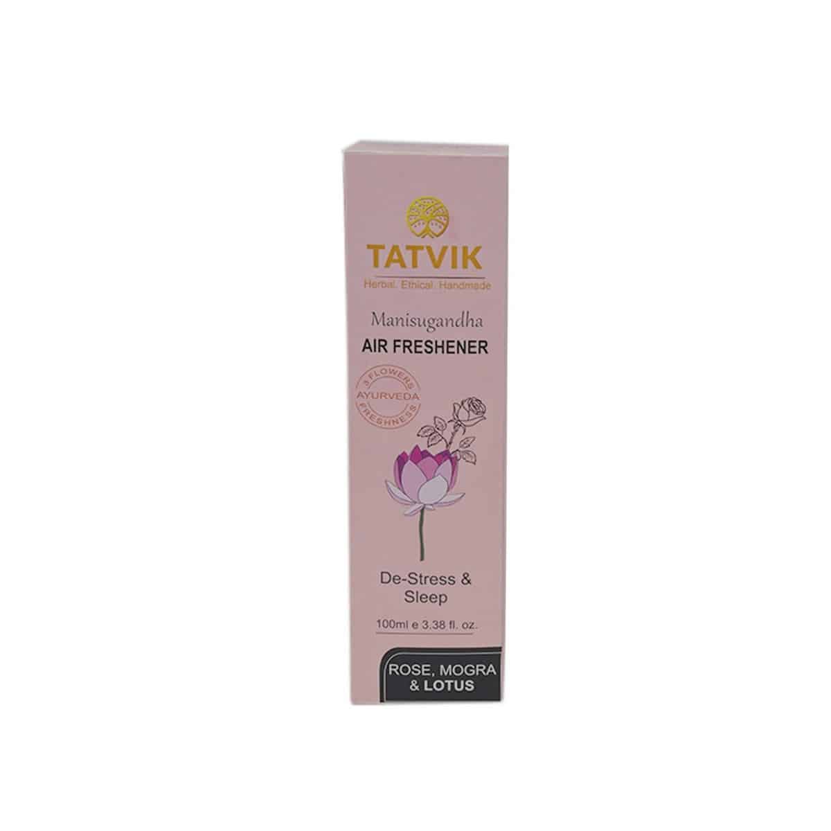 Tatvik Manisugandha Air Freshener Rose, Mogra and Lotus (100 ml)