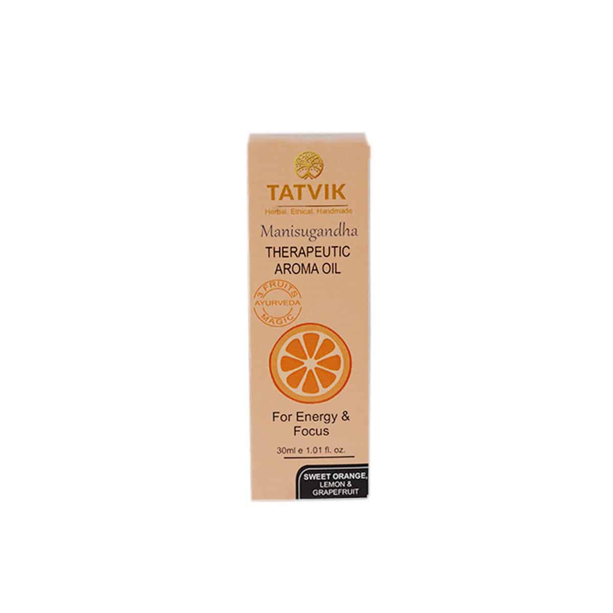 Tatvik Manisugandha Therapeutic Aroma Oil Sweet Orange, Lemon and Grapefruit (30 ml)