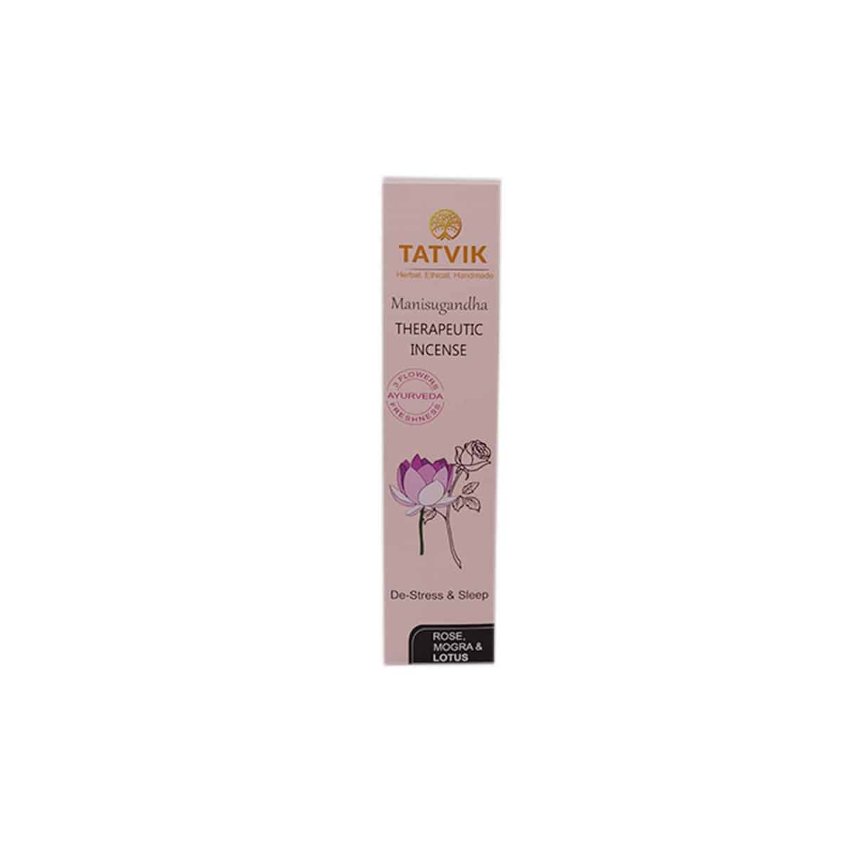 Tatvik Manisugandha Therapeutic Incense Rose, Mogra and Lotus