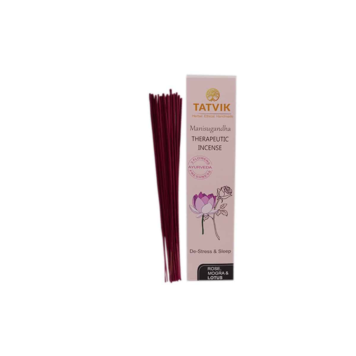 Tatvik Manisugandha Therapeutic Incense Rose, Mogra and Lotus