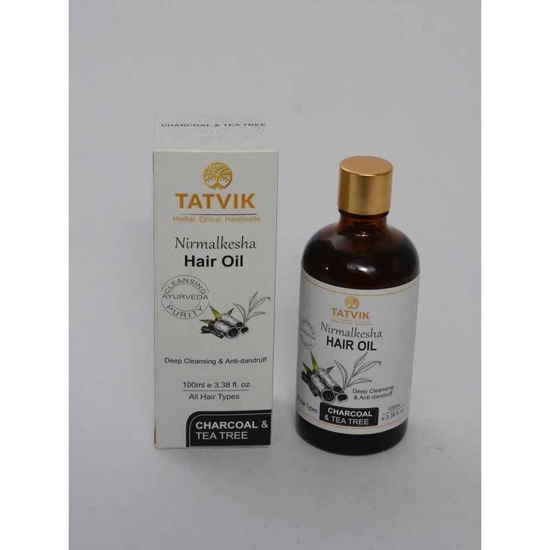 Tatvik Nirmalkesha Hair Oil - Charcoal and Tea Tree (100 ml)