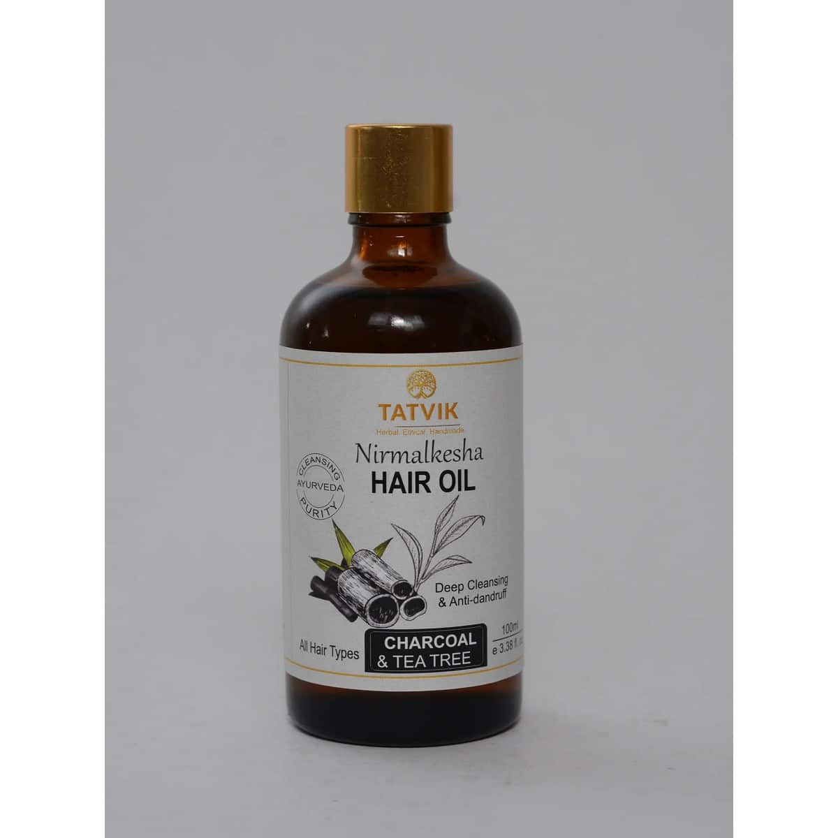 Tatvik Nirmalkesha Hair Oil - Charcoal and Tea Tree (100 ml)