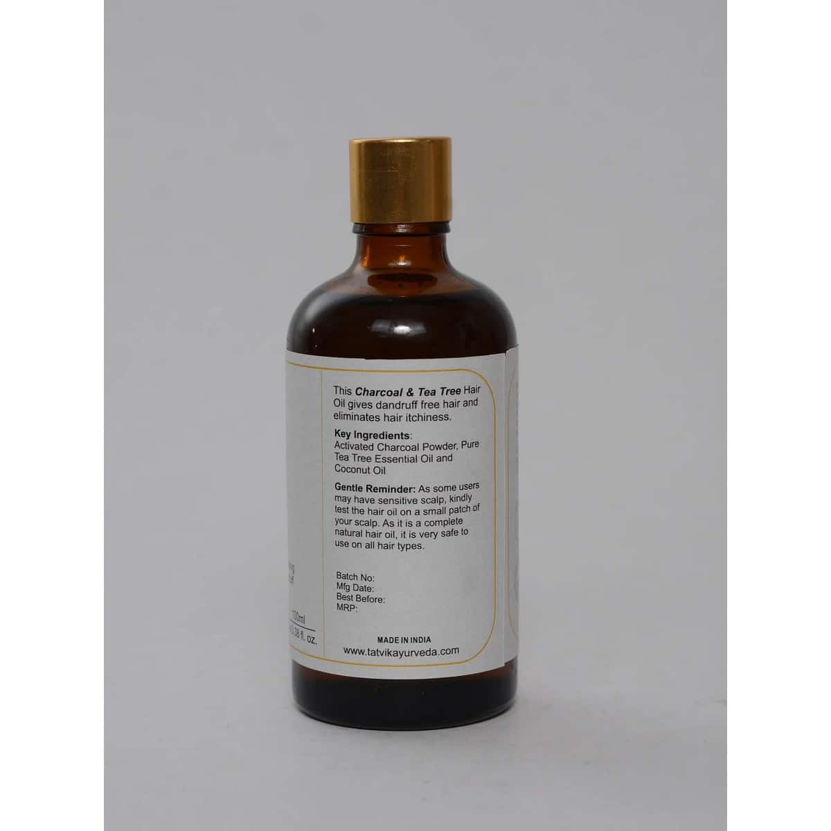 Tatvik Nirmalkesha Hair Oil - Charcoal and Tea Tree (100 ml)