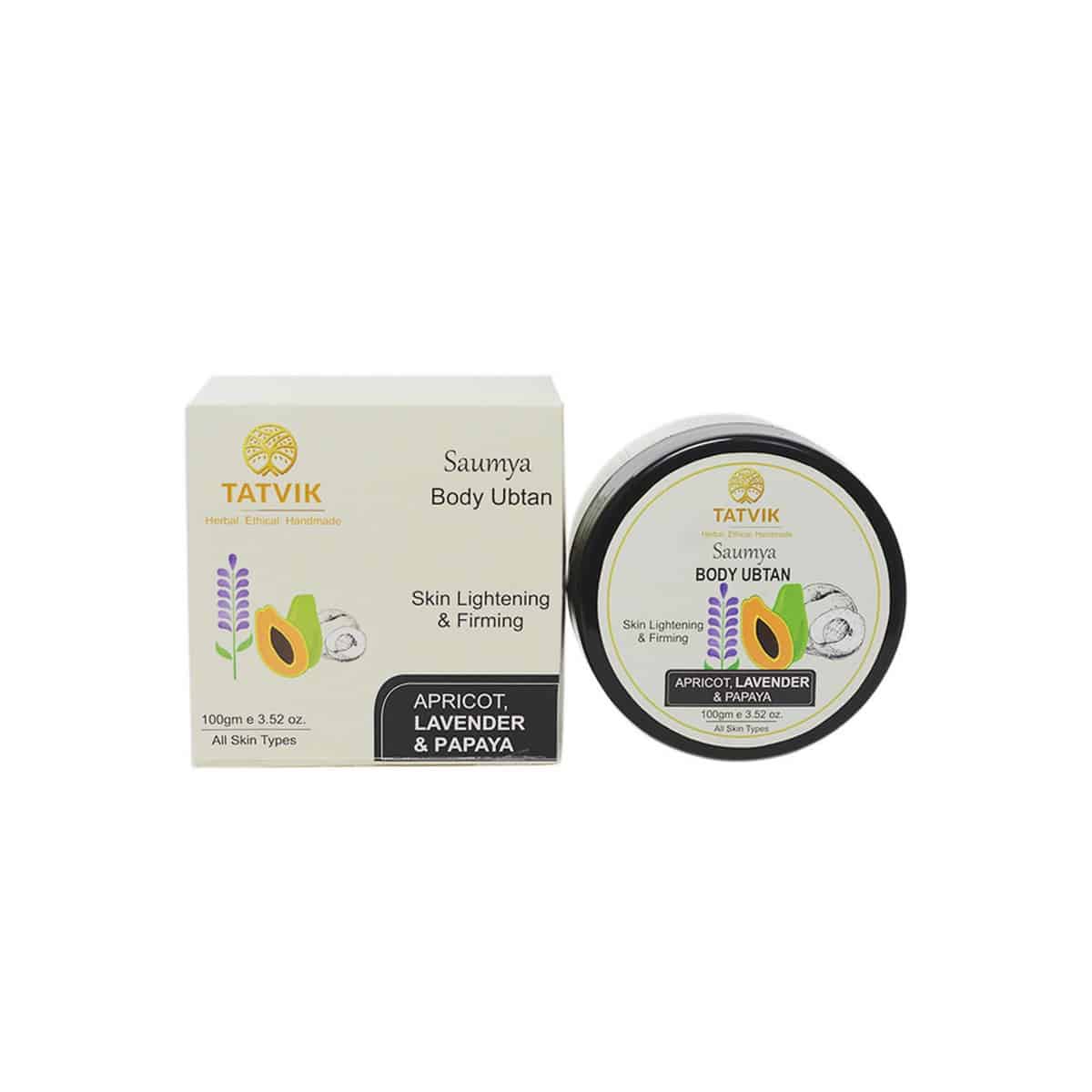 Tatvik Saumya Body Ubtan - Apricot, Lavender & Papaya (100 gm)