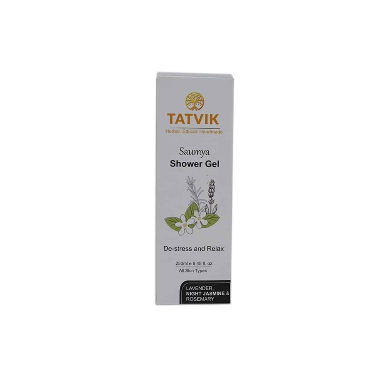 Tatvik Saumya Shower Gel - Lavender, Night Jasmine & Rosemary (250 ml)
