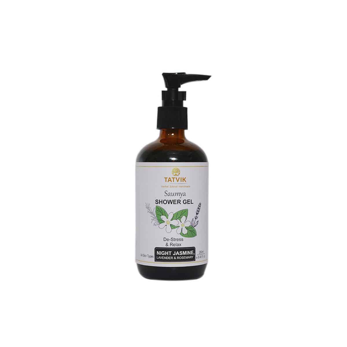 Tatvik Saumya Shower Gel - Lavender, Night Jasmine & Rosemary (250 ml)