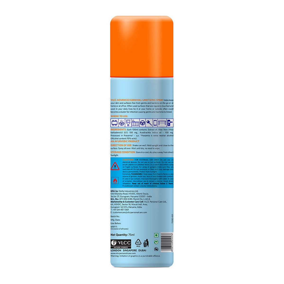 VLCC Advanced Disinfectant Spray 75ml