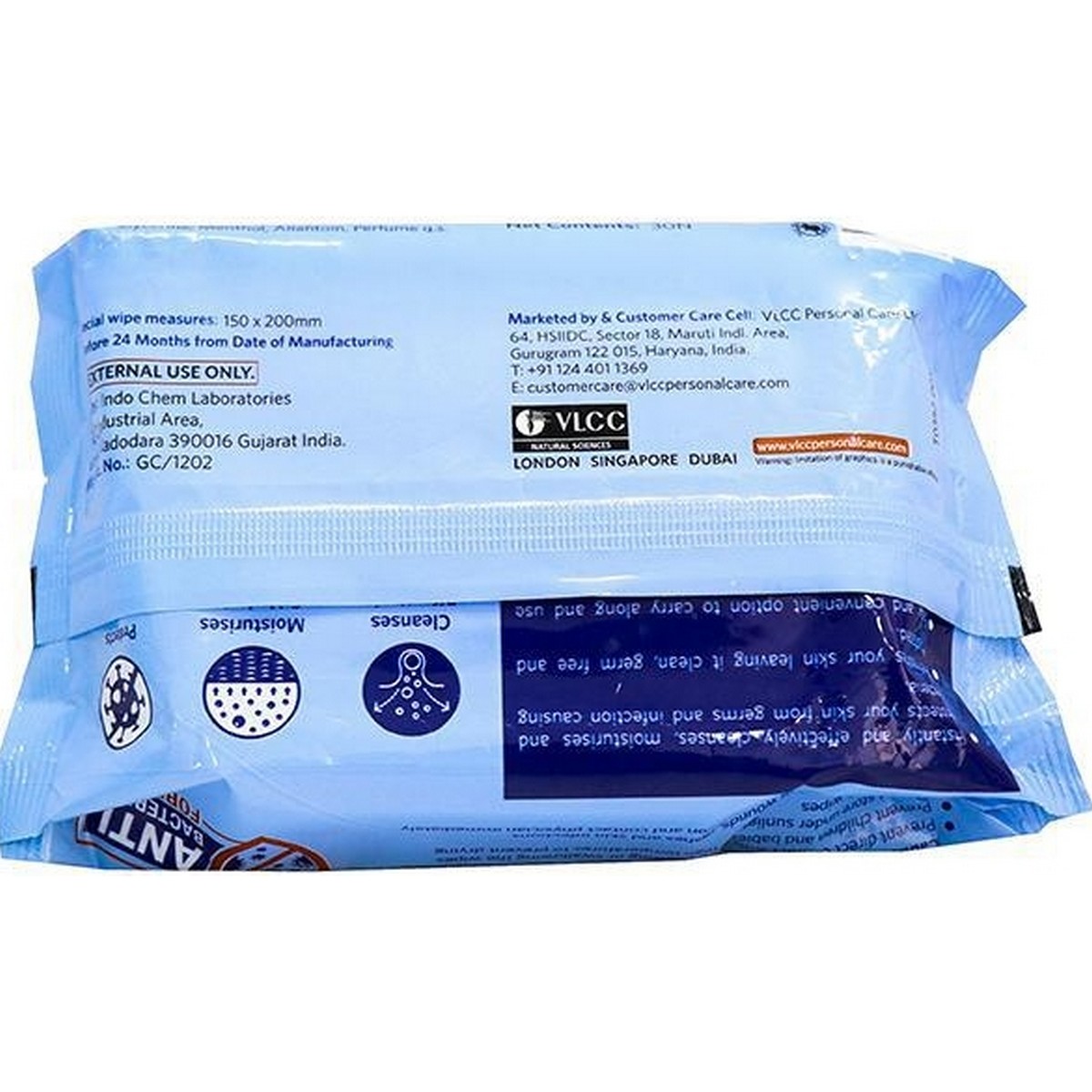 VLCC Advanced Sanitizing Wipes 30'S