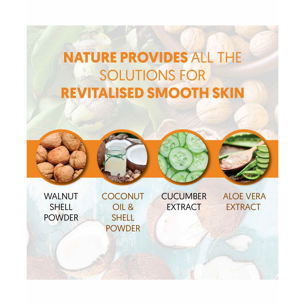 VLCC Walnut & Coconut Revitalizing Scrub 90 gm