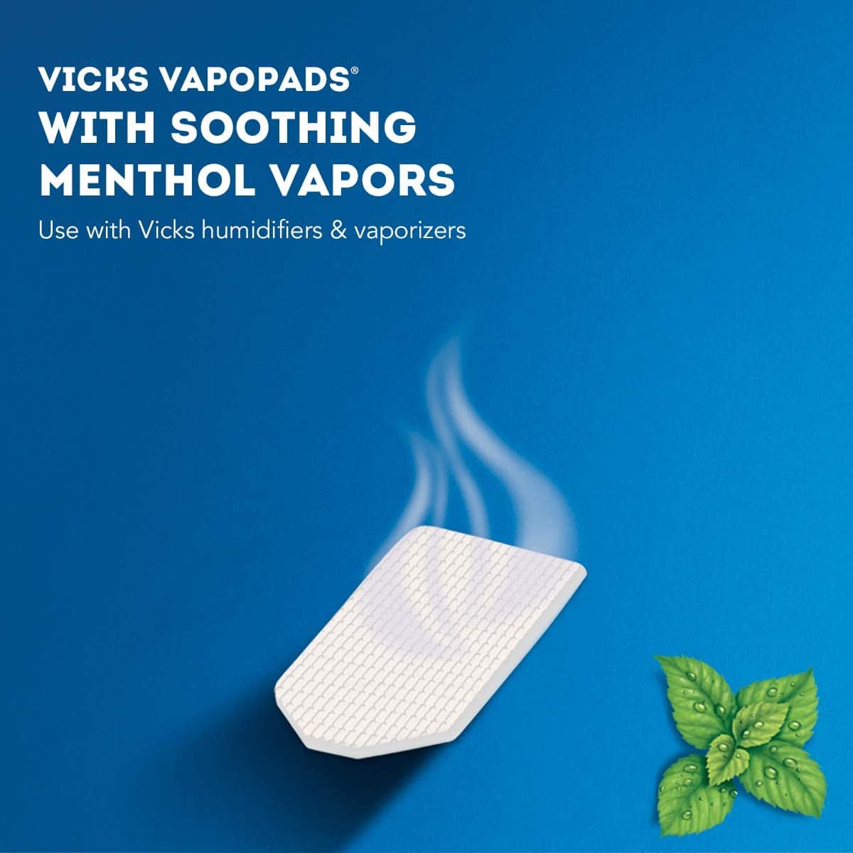 Vicks Vapo Pads Soothing Menthol Vapors
