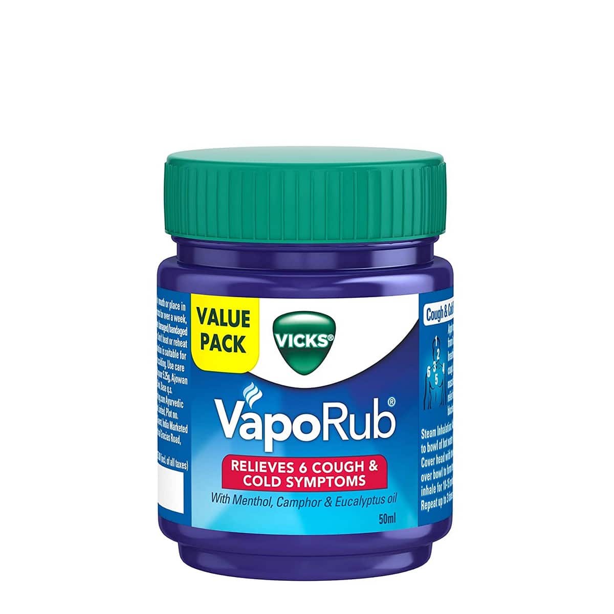 Vicks Vaporub (50 ml) & Vicks Vapo Rub Maha Saver Pack (110 ml)