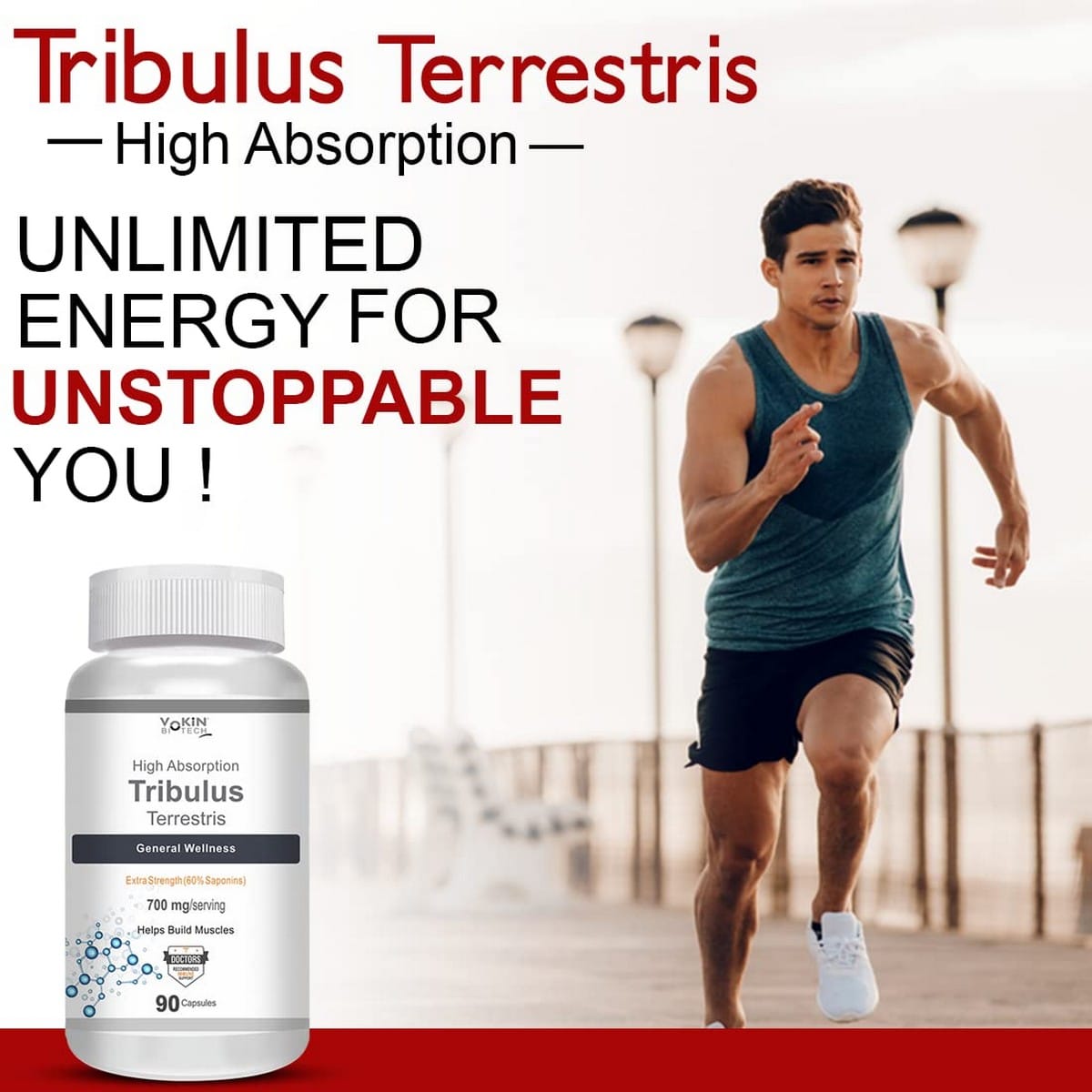 Vokin Biotech Tribulus Terrestris (90 Capsules)