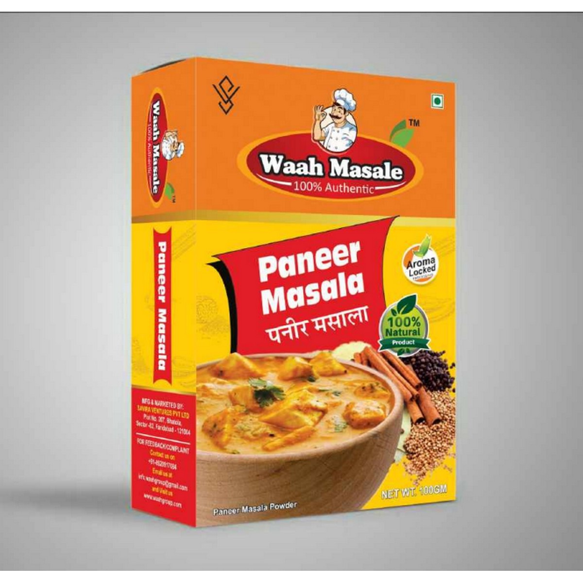 Waah Masale Paneer Masala(100 GM)