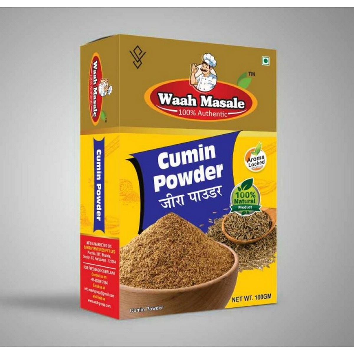 Waah Masale Cumin Power (100 GM)