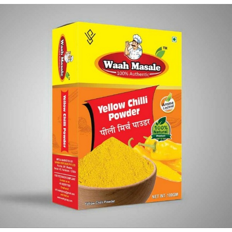 Waah Masale Yellow Chilli Powder(100 GM)