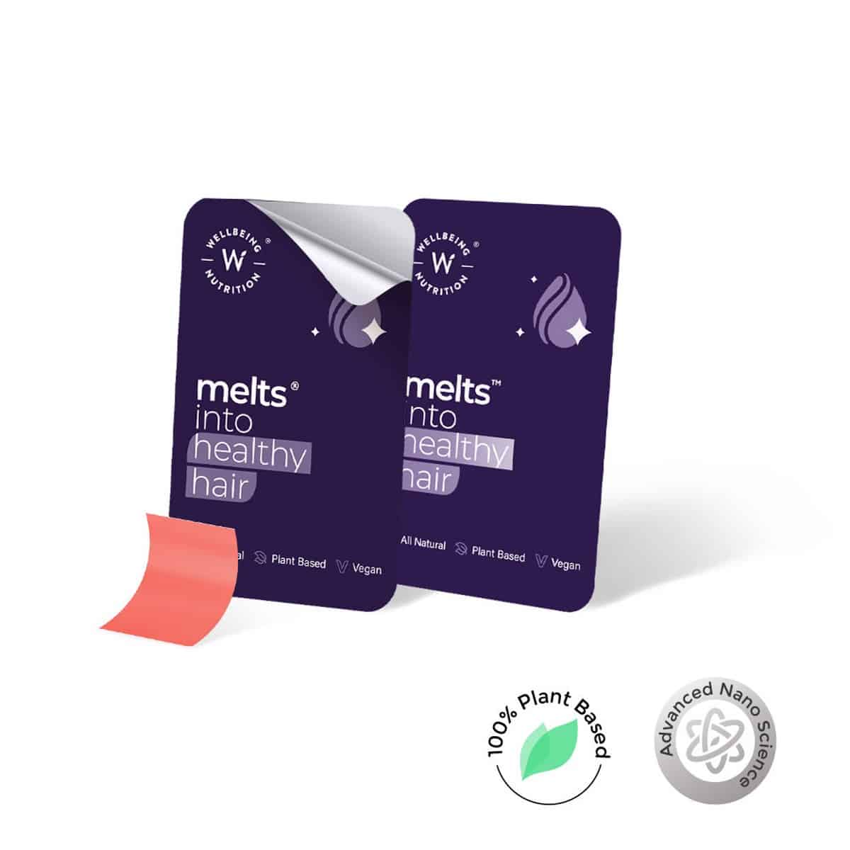 Wellbeing Nutrition Melts Healthy Hair Wholefood Biotin (30 Strips Per Pack)