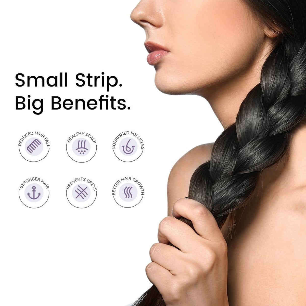 Wellbeing Nutrition Melts Healthy Hair Wholefood Biotin (30 Strips Per Pack)